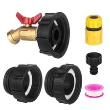 IBC Tote Adapter 275-330 Gallon IBC Tote Water Tank Fittings,1/2" x 3/4" Lead...