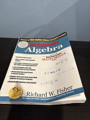 Mastering Essential Math Skiils : No-Nonsense Algebra: Master Algebra the Easy..
