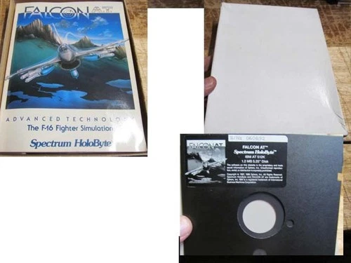 Falcon A.T. F-16 Simulator Floppy Disk Game PC Spectrum Holobyte