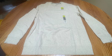 Tek Gear Women's Light Gray Fleece Pullover Sweatshirt L Long Sleeve NEW, TAGS