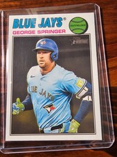 GEORGE SPRINGER 2026 Topps Heritage Banner Variation SP #108 Blue Jays 🔥⚾🔥