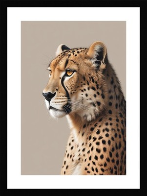 Lebendiger Gepard gerahmtes Wandbild Poster Leinwanddruck Bild