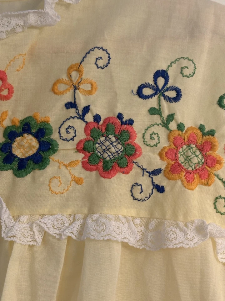 批量 2 件 复古睡衣 花卉刺绣 M-L — 第 3/4 张图片