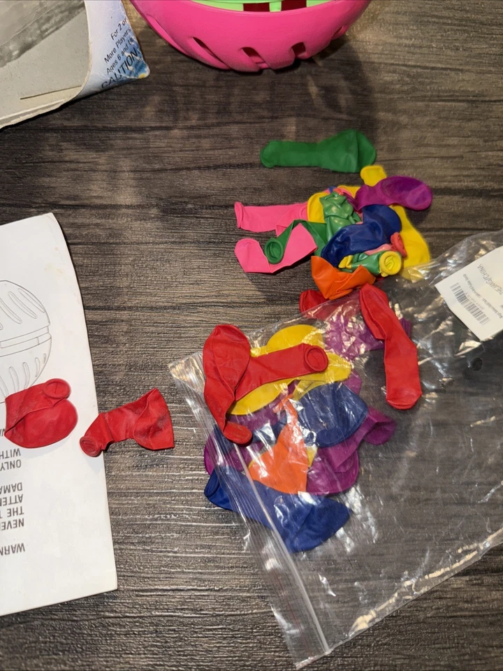 Винтажный Splash Out Time Out Splash Водяной Шар Игрушка Galoob 1994 Розовый - Изображение 3 из 4