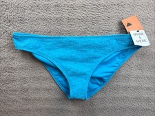 Shade  Shore Bikini Bottom Womens XL 16 Blue Jacquard Textured Low Rise