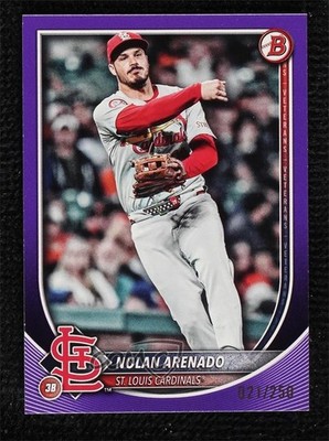 2025 Bowman Purple 21/250 Nolan Arenado #68 0lj0