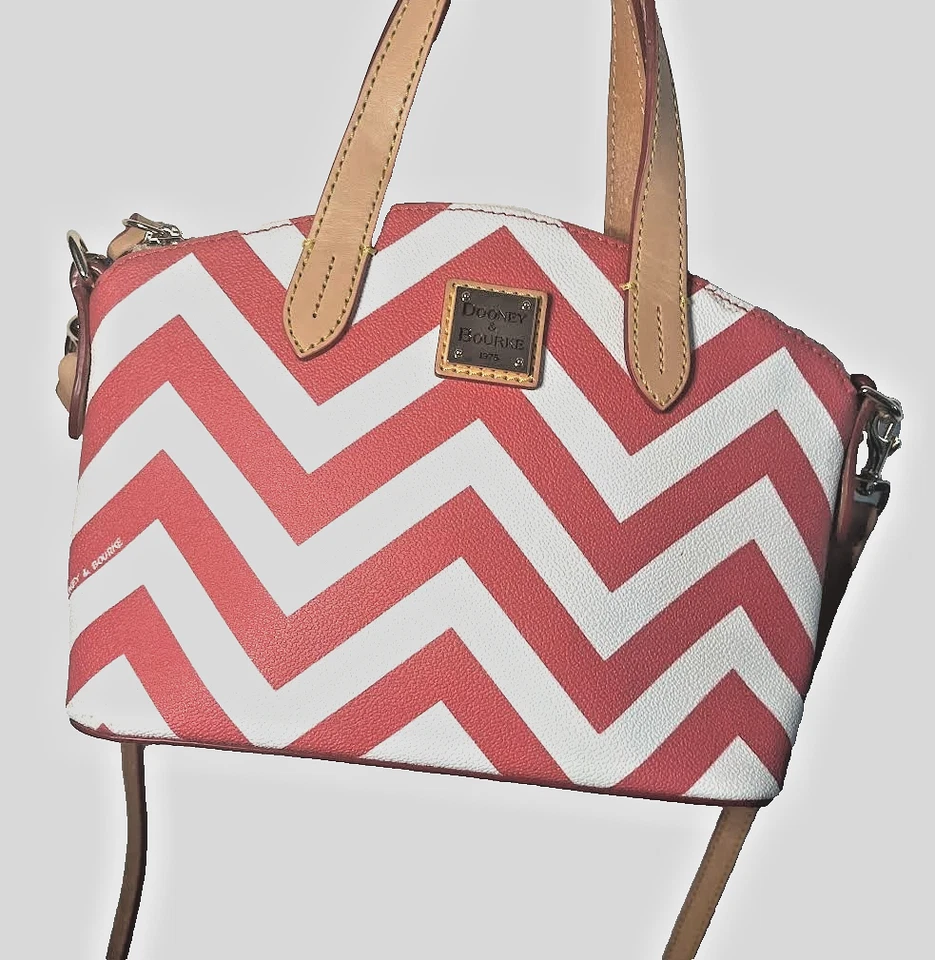 ❤️CUTE DOONEY & BOURKE CHEVRON RUBY RED BAG❤️ - Image 2 of 4