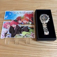 Quintessential Quintuplets Sun & Moon Chronograph Watch Yotsuba Box Dead Battery