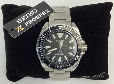 SEIKO SRPF03 Men's Prospex Samurai Automatic Black Dial Stainless Steel Watch