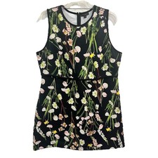 Victoria Beckham Target 1x Black Floral Sheath Dress Girlhood Stretchy Spring