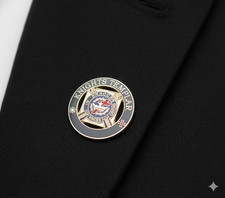 Enamel Badge Knights Templar Masonic Freemason Crusade King Lionheart