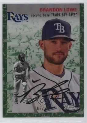 2023 Topps Chrome Platinum Anniversary 65/99 Brandon Lowe #375 18z2