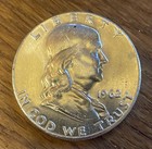 1962 Franklin Half Dollar – Uncirculated – 90% Silver Philadelphia Mint — photo 1