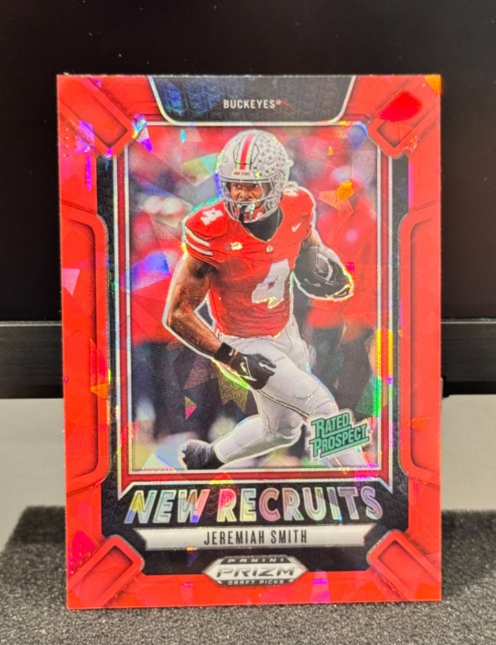 JEREMIAH SMITH SP RC! 2025 Panini Prizm Draft Picks Red Ice OHIO STATE RC