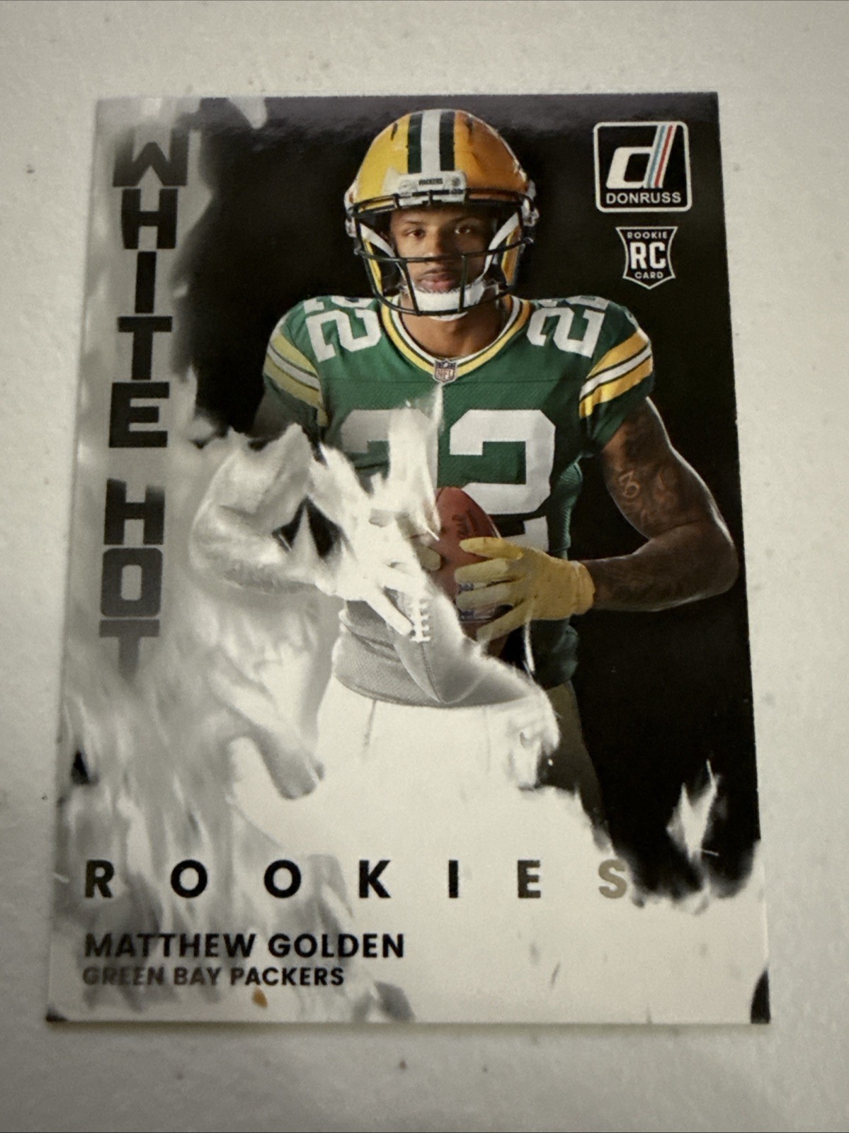 2025 Panini Donruss Matthew Golden White Hot Rookies RC #WHR-MTG Packers (335)