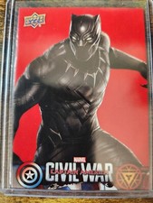 2016 UD Marvel Captain America Civil War Black Panther Retail Red #CW5
