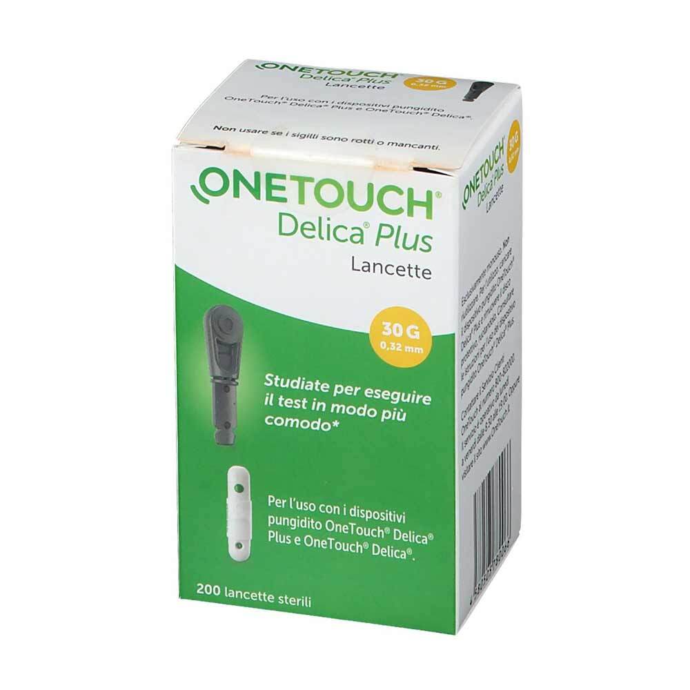 OneTouch Delica Plus Lancette Pungidito 30G, 200 Lancette Sterili