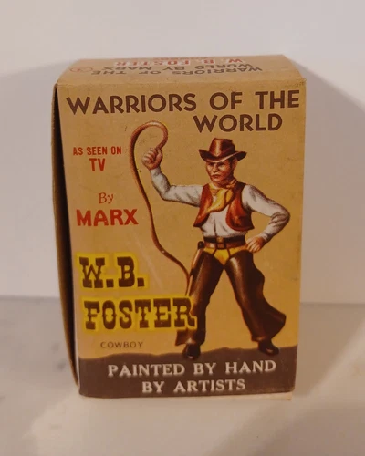 Marx Warriors of the World WB Foster Cowboy Figure, Vintage