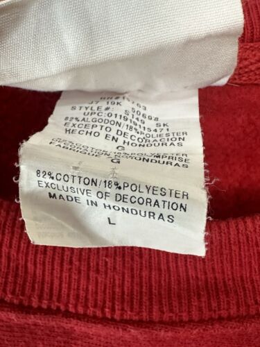 Champion Reverse Weave Red WESTERN COLORADO WRESTLING Crewneck Sweatshirt Size L - Picture 7 of 9