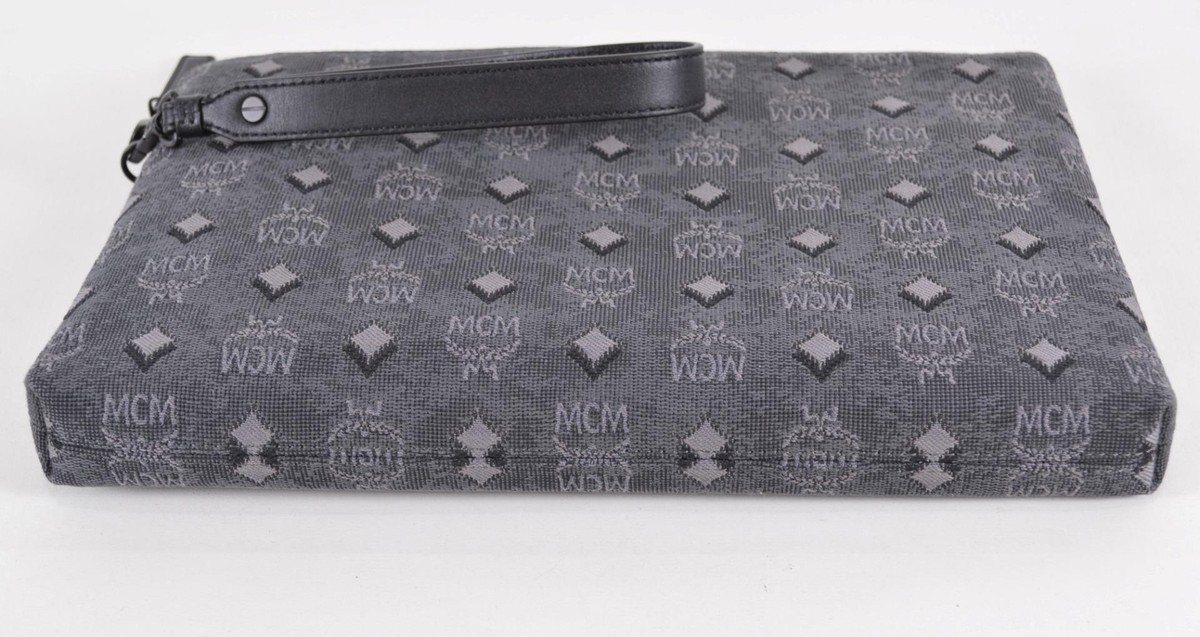 MCM グレー レザー ボディバッグ MCM - MCM ボディバッグ ショルダーバッグ ウエストバッグ レザー