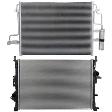 Aluminum Radiator & AC Condenser Cooling Kit For 2013-16 Ford Escape 2.0L 1999CC