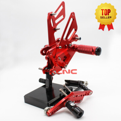 Fit CBR1000RR ABS 2008-2016 GP Shift CNC Rearsets Footpegs Footrests Pedals Red