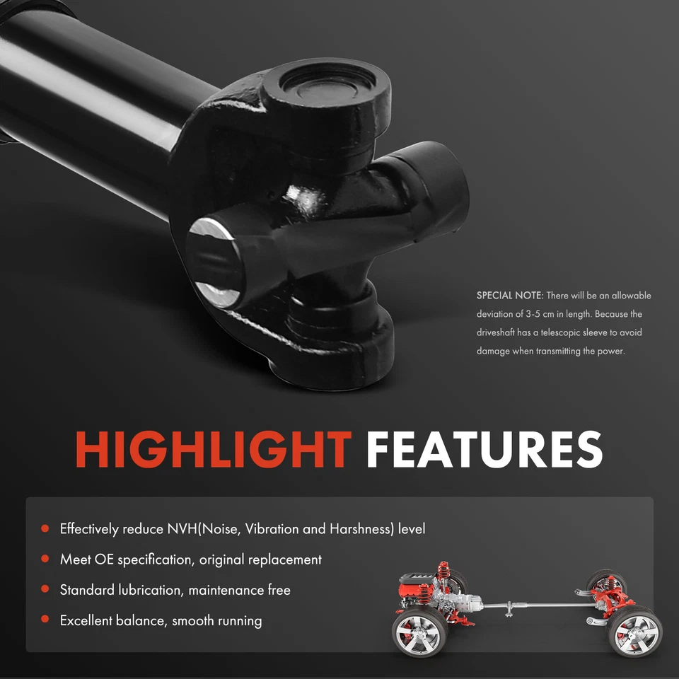 Conjunto de eje de transmisión delantero para Ford Excursion 2000-2005 5,4 L 6,8 L 4x4 Foto 4 de 4