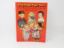 1978  DOLLY DINGLE PAPER DOLLS BOOK Full Color Reproductions 30+ Dolls MINT