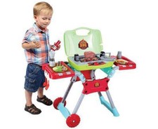 Barbecue per Bambini 20 Pezzi Playset Portatile con Luci e Suoni