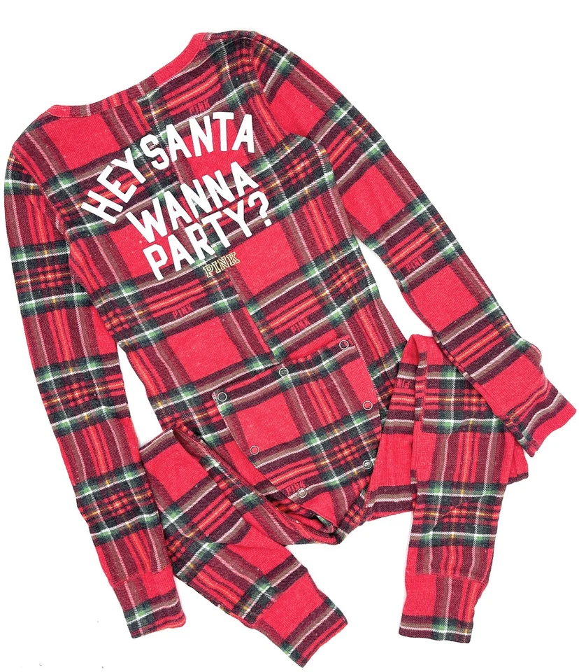 Ropa de dormir Victoria's Secret rosa térmica de una pieza Bling nueva con etiquetas Foto 4 de 4