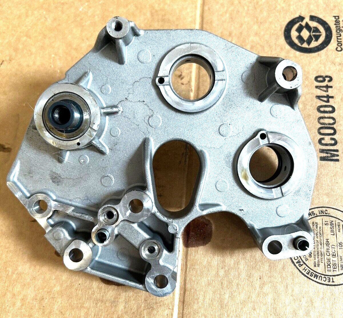 2008 AUDI R8 4.2L V8 Timing Cover Water Pump Support Control Plate 07L109361C
