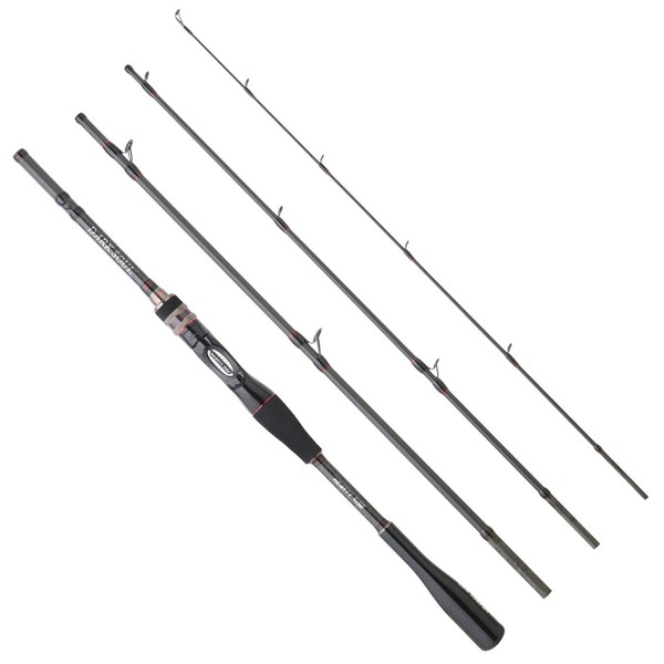 Hearty Rise Dark Soul Travel Casting 2,10M 6-28G - Reiserute Spinnrute Angelrute-image
