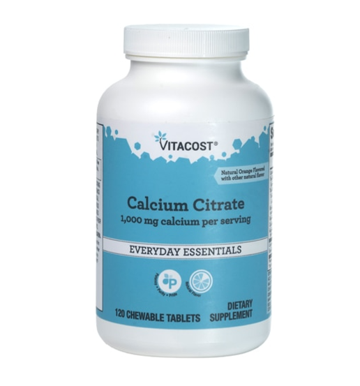 Calcium Citrate Orange Vanilla 1000 Mg - 120 Chewable Tablets