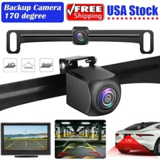 170° License Plate Front Rear View Backup Parking Camera CMOS FHD Night Vision