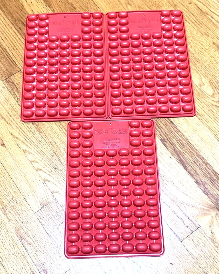 Lot of 3 Jello JellOBeans Jigglers Jelly Bean Mold Trays eBay