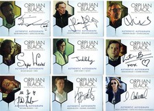 Orphan Black - Autogrammschild und Kleiderschrank Kartenauswahl NM Cryptozoic
