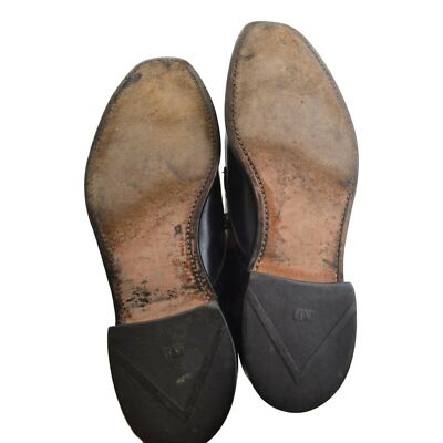 Allen Edmonds Wendell Black Leather Bicycle Toe Shoes Men display picture 2