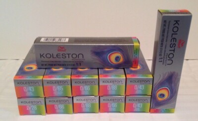 Wella KOLESTON Perfect PERMANENT Creme Haircolor 2 oz  Series 0 slvr bx YOU PICK