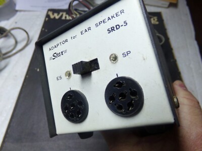 Vintage STAX SR-3 Ear Speakers Headphones SRD-5 Adapter Stereo | eBay