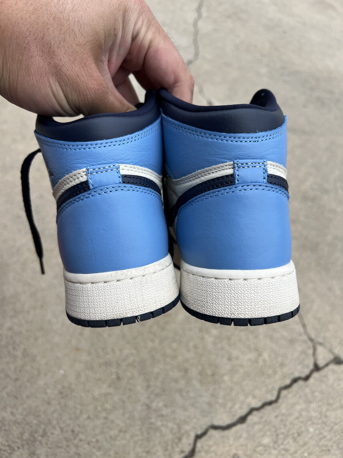 NIKE AIR JORDAN 1 RETRO OG OBSIDIAN UNC (GS) 575441-140 WOMENS SZ 