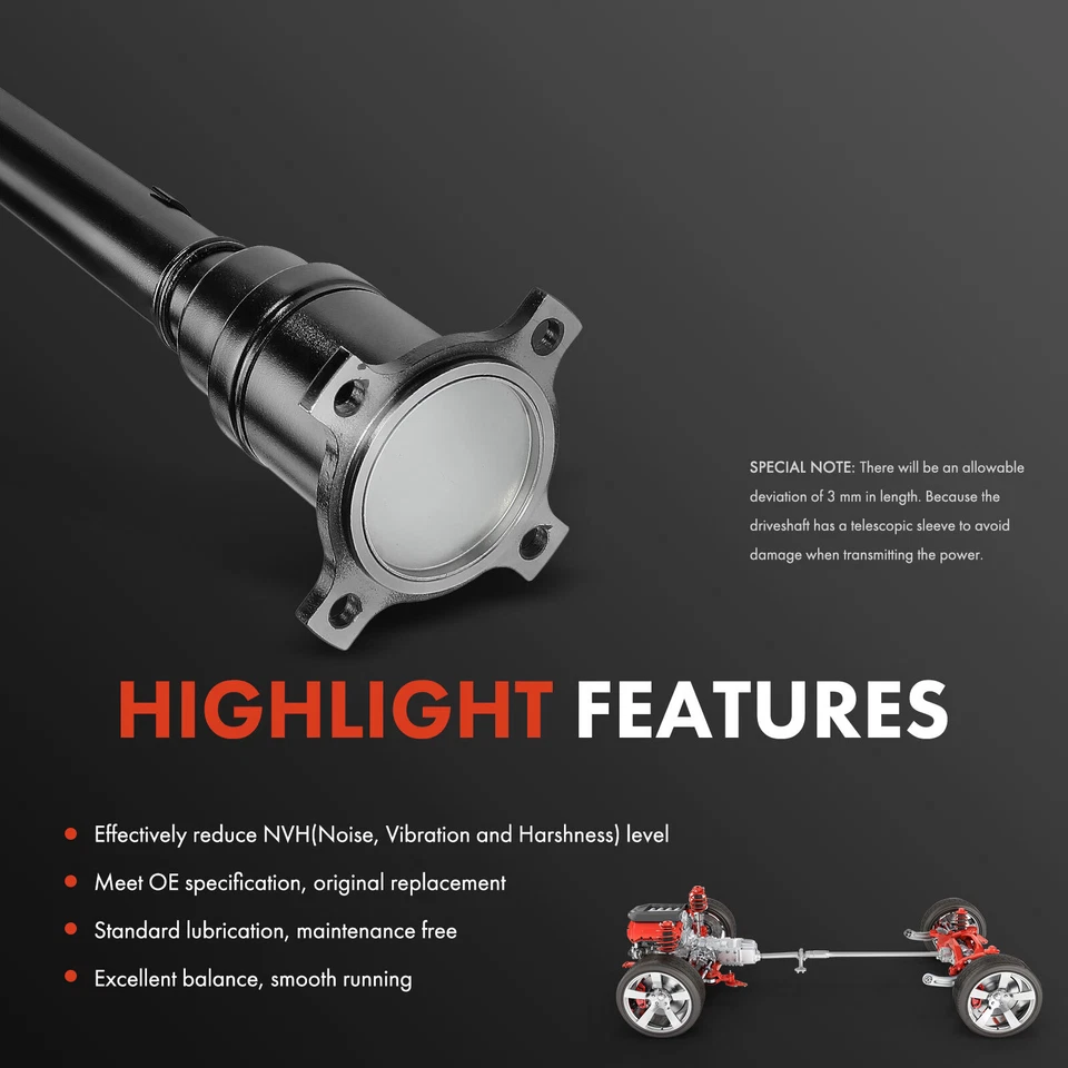 Conjunto de eje de transmisión trasero para Ford Edge 2015 2016 Lincoln MKX 2016 AWD Foto 4 de 4