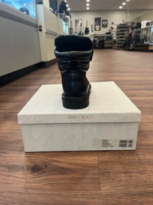 Jimmy Choo Odin 44 SVS Black/Black Leather Mens boots Winter  display picture 3