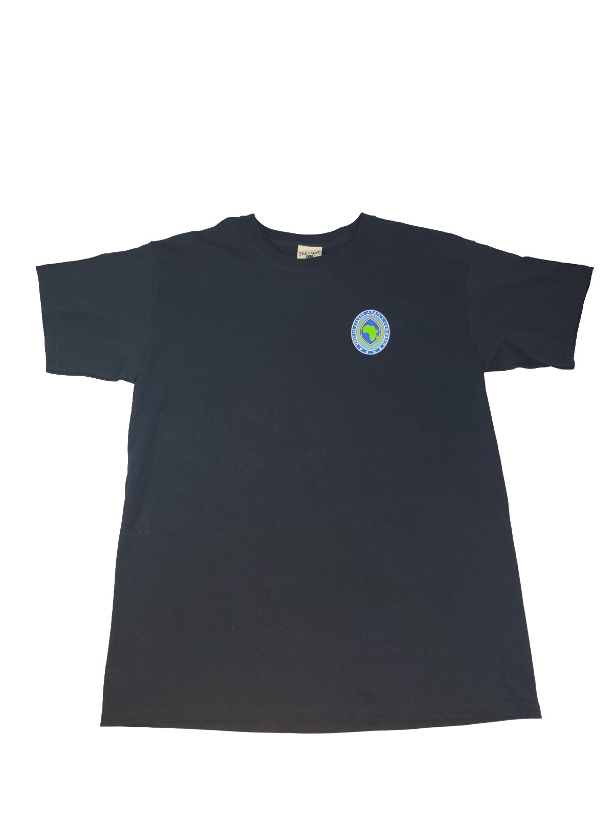 FILA Camicia vintage da uomo L United States Africa Command Oarsman doppio lato USA NUOVA NOS