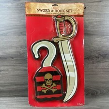 Pirate Sword Hook Set Halloween Costume Accessories Cosplay Dress Up New