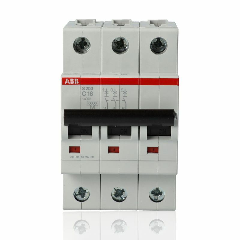 ABB S468008 Interruttore magnetotermico 6kA Curva C 16A 3P