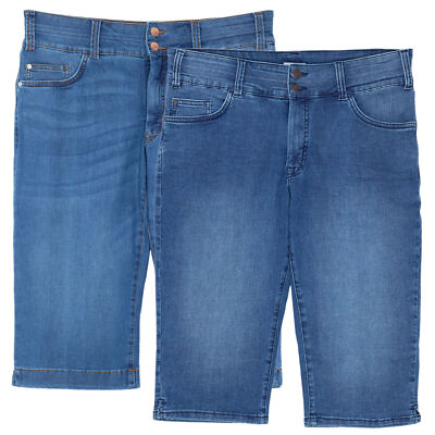 Tom Tailor Plus Regular Fit Jeansshorts Kurze Hose Stretch Denim Blau Plusgröße