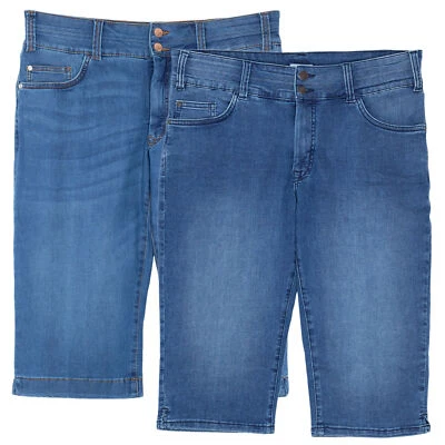 Tom Tailor Plus Regular Fit Jeansshorts Kurze Hose Stretch Denim Blau Plusgröße - Bild 1 von 2