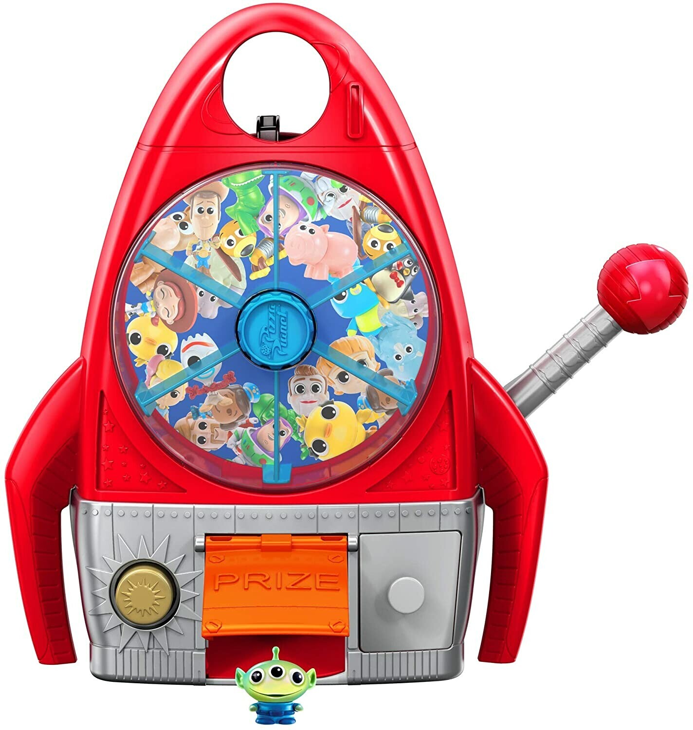 Machine à sous Pizza Planet Minis Mania Toy Story de Disney Pixar en plastique rouge et blanc