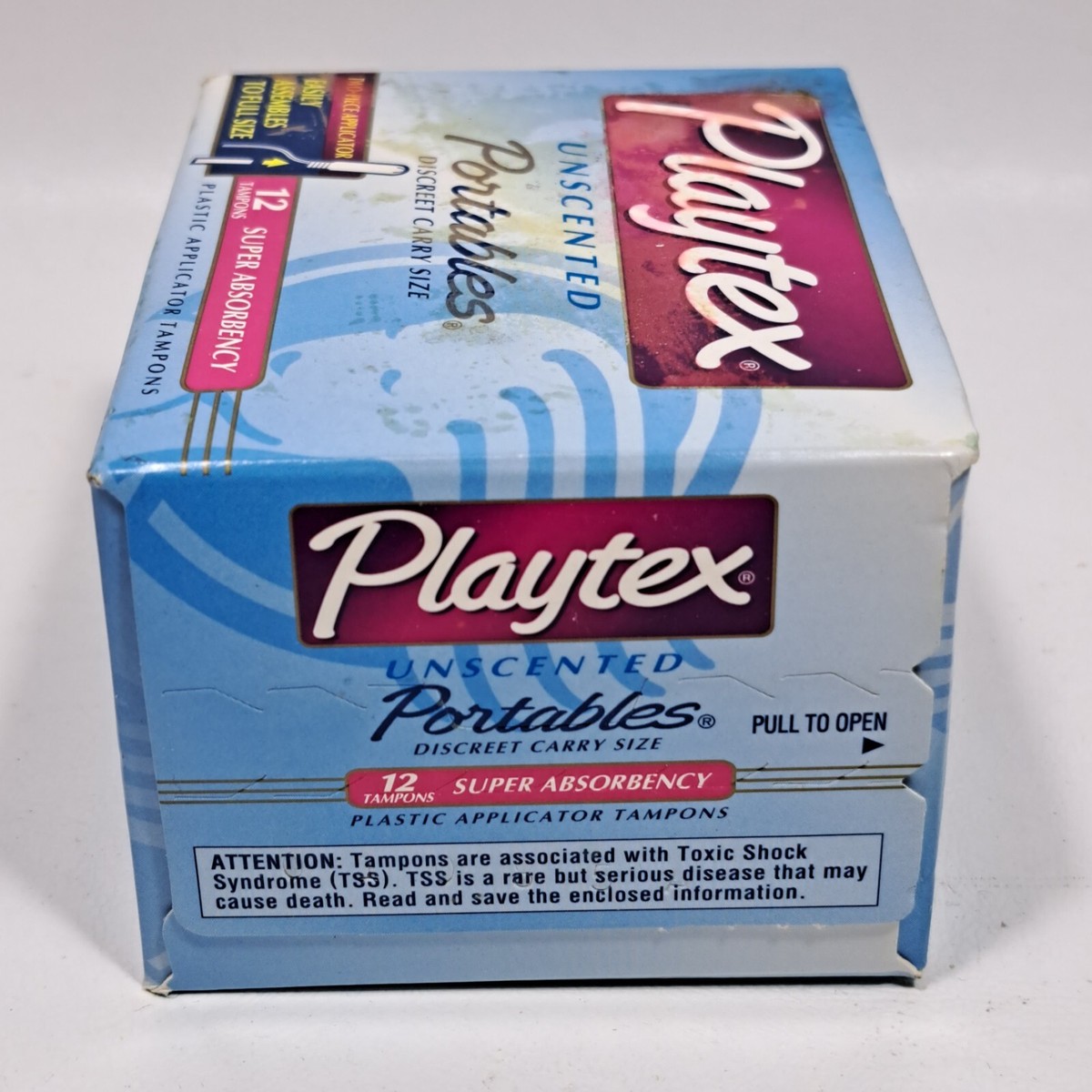 Playtex Unscented Portables Discreet Carry Size 12 Ct Super