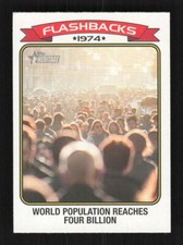 2023 Topps Heritage 1974 Flashbacks SP #NF-2 World Population Hits 4 Billion